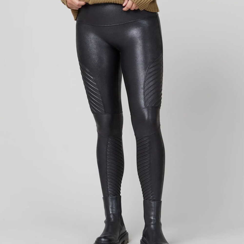 Faux Leather Moto Leggings
